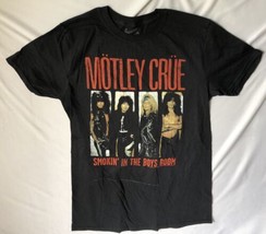 MOTLEY CRUE Smokin In The Boys Room Retro 2020 Black T Shirt MEDIUM - $13.50