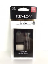 Revlon Colorstay 24Hr Brow Kit #101 Soft Black New And Sealed. - £7.87 GBP