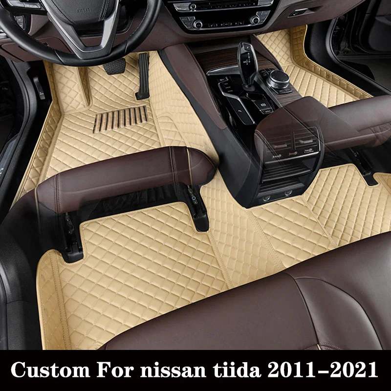 Custom Car Floor Mat For Nissan Tiida 2011 2012 2013 2014 2015 2016 2017 2018 - £25.48 GBP+