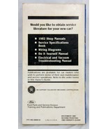 1982 Ford Excort  Owner’s Guide OEM 6464 - $19.79