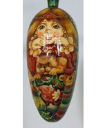 Exclusive Russian Christmas Ornament Hand Painted Tear Drop Shape Girl3 ... - $99.20 CAD