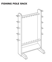 Fishing Pole Rack Build Plans - $0.00