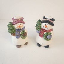 Snowman and Snowwoman Salt and Pepper Shakers - £5.50 GBP