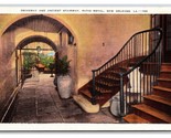 Drivveway and Ancient Stairway Patio Royal New Orleans LA UNP Linen Post... - $2.92
