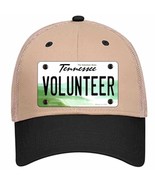 Volunteer Tennessee Novelty Khaki Mesh License Plate Hat - £23.17 GBP