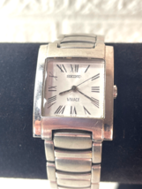 Seiko Vivace SXGH45 Silver Tone Stainless 1N01-0BK8 Sample Watch NEEDS B... - $49.49