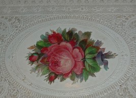 1860&#39;s Victorian Padded Envelope Sachet Birthday Card W/Verse, Flowers, ... - €80,28 EUR