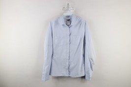 Patagonia Womens Small Spell Out Sol Patrol Snap Button Collared Shirt Blue - $44.50