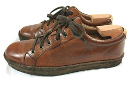 J&amp;M Johnston &amp; Murphy 1850 Sneakers Crepe Shoes Mens 8 D Brown Leather  - $36.63