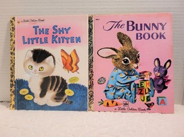 The Shy Little Kitten by Cathleen Schurr and The Bunny Book Little Golden Books - £5.84 GBP