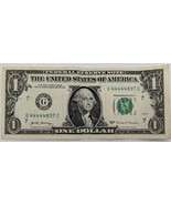 US$1 Fancy Banknote 2017 5-of-a-kind Together Lucky 4&#39;s  44444837 - $6.95