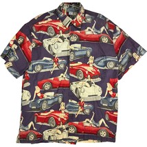 High Seas Hawaiian Shirt Short Sleeve Shirt Girls Convertible Cars Mens XXL - $390.45 MXN
