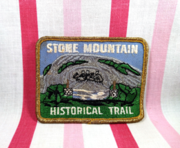 COOL Vintage Boy Scout Cloth Stone Mountain Historical Trail Patch BSA U... - £6.39 GBP