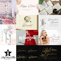 Wedding Font 200+ Bundle Modern Elegant Handwritten Digital Instant Down... - $5.99