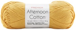 Premier Yarns Afternoon Cotton Yarn-Goldenrod - £16.65 GBP