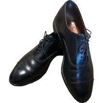 Allen Edmonds Park Avenue Black Leather Cap Toe Oxfords Size 10.5 EEE 5615 - £71.21 GBP