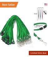 50-Pack  Green Breakaway Lanyards with J-Hook for ID Badge Safety - $934.17 MXN