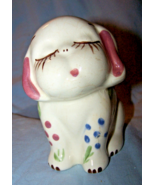 Vintage Block Pottery-California-Closed Eyes Dog Planter-4 1/2 inches tall - €12,93 EUR