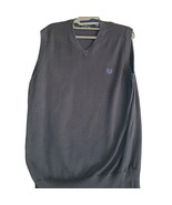 Chaps Mens Vest Blue Size Medium 100% Cotton Sleeveless Pullover Logo On... - £11.37 GBP