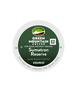 96/PACK - Green Mountain Sumatran Reserve Coffee K-Cup Pods BULK PACKAGING - $31.99