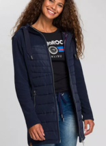 Kängurus Lang Steppjacke IN Marine Blau UK 18 Plus (ccc275) - £64.69 GBP