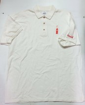 Coca-Cola  White Golf Shirt -100 Years with Bottle  XL - £13.43 GBP