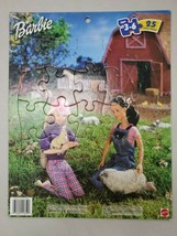 Barbie on the Farm 25 Piece Tray Puzzle #42584 Vintage 1999 - £9.49 GBP