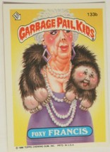 Foxy Francis Garbage Pail Kids Trading Card 1986 #133B - £1.94 GBP