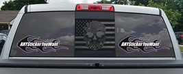 Mexico Mexican Skull USA American Mix Flag - Mexican Flag - US Vinyl Decal Windo - £17.01 GBP