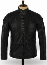 Kit Harington Game Of Thrones Black Leather Jacket - £54.17 GBP+