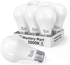 A19 60-Watt Led Light Bulbs, 5000K Bright Daylight White, 800 Lumens - £12.70 GBP