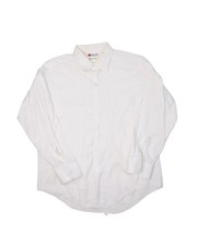 Vintage McAllister Dress Shirt Mens 16.5 White Combed Cotton Button Up - $24.04