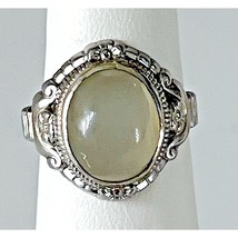 925 Sterling Silver And Aquamarine Ring Size 5.5 Sky - £37.33 GBP