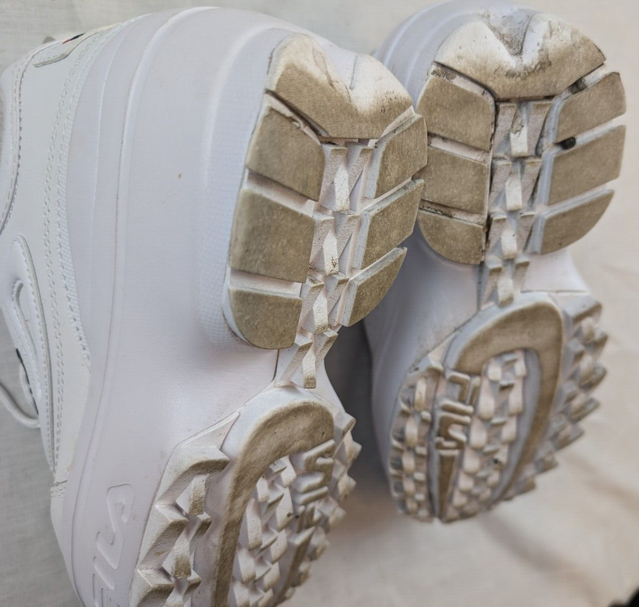 FILA Disruptor II Wedge Women's Platform Sneaker White Size 10 Excellent! Item image 11