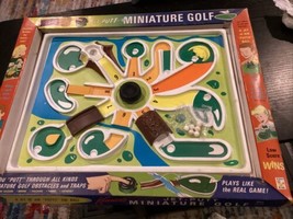 rare - Jet Putt Miniature Golf game w box --uncut score cards on back KE... - £155.25 GBP