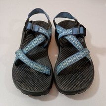 Chaco Zong Eco Tread Women&#39;s Strappy Sandals Ceramic Blue Slip-On Vibram Size 7 - £27.80 GBP
