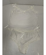 Darjeeling Lingerie cami and short set with lace and ribbon accents sz S... - $432.95 MXN