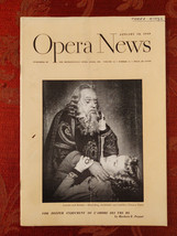 OPERA NEWS January 10 1949 L&#39;Amore dei tre Re Dorothy Kirsten Virgilio L... - £11.53 GBP