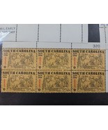 US Stamp South Carolina 1970 6c Block of 6 - $1.99