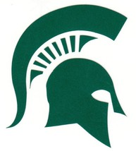 REFLECTIVE Michigan State Spartans 2 inch fire helmet decal sticker RTIC - $2.99