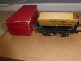 Vintage O Scale Metal Hornby McAlpine Side Tipping Wagon Car with Box R174 - $34.65