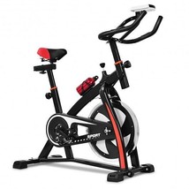 Household Adjustable Indoor Exercise Cycling Bike Trainer with Electroni... - £204.18 GBP