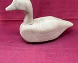 Unpainted Raw Carved Wood Duck Decoy Wooden Paint Yourself - £31.75 GBP