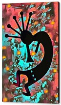Kokopelli The Flute Player Barbara Snyder Native American Abstract Canvas 20x30 - £178.33 GBP