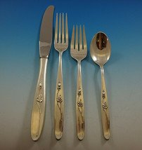 Rose Solitaire by Towle Sterling Silver Flatware Service For 12 Set 54 P... - $2,965.05