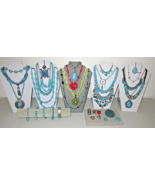 HUGE Vintage - Now TURQUOISE &amp; CORAL Jewelry Lot 3+LBS Southwestern Wear... - $137.48 CAD