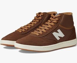 GENUINE NEW BALANCE SIZE 13 D NUMERIC 440 BROWN WHITE HIGH SKATE SHOE NM... - $74.15
