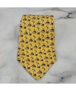 Salvatore Ferragamo Tie Necktie Goose yellow  - $61.21 CAD