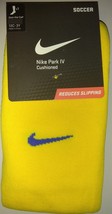  Nike Men&#39;s Park IV Yellow Blue Logo Soccer Socks Sz Small - $13.99