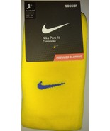  Nike Men&#39;s Park IV Yellow Blue Logo Soccer Socks Sz Small - £11.18 GBP